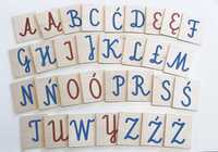 szorstki alfabet - duże litery Montessori