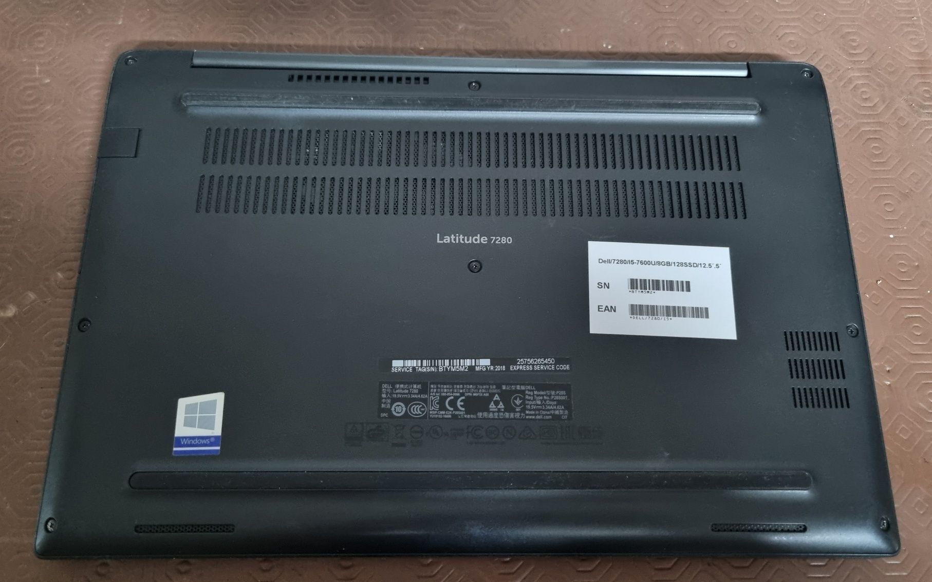 Portátil Dell 7280