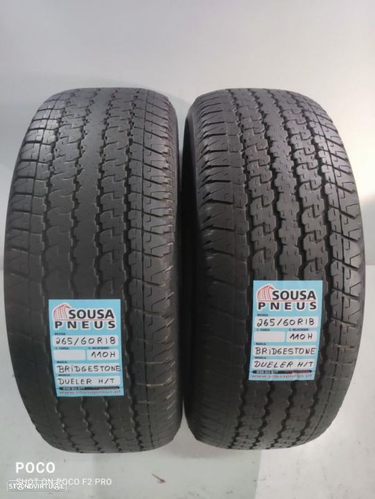 2 pneus semi novos 265-60r18 bridgestone - oferta dos portes 130 Euros