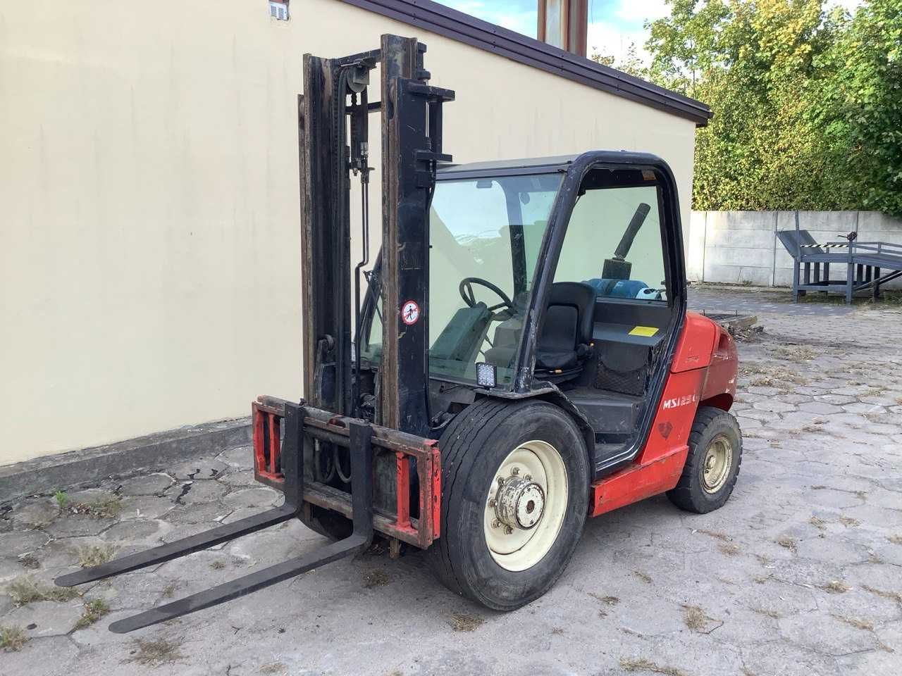 Wózek widłowy terenowy Manitou MSI25G, po serwisie.