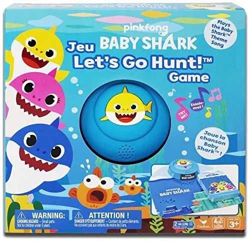Gra planszowa karciana z muzyką Baby Shark 3+ język angielski