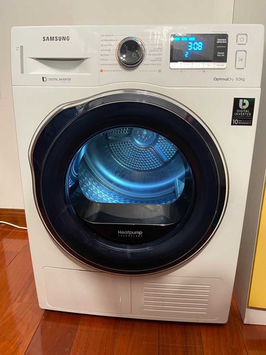 Suszarka bębnowa SAMSUNG DV90M6200CW/EO AirWash z Pompą Ciepła