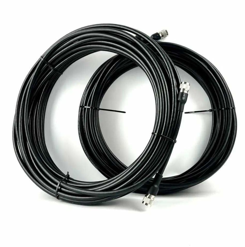 Коаксиальный кабель RG-8 N-Type/N-Type КОМПЛЕКТ с двух кабелей по 20m.