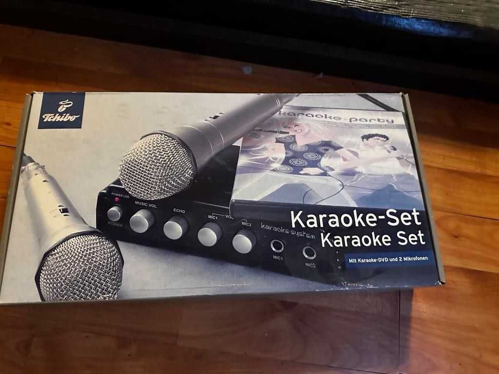 Karaoke zestaw z mikrofonami