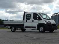 Peugeot Boxer_7-Osobowy_Max-rama_skrzynia_paka  2,2HDI_130KM_L-4_Maxi-rozstaw_Klima_Dubel_Doka_Brygadówka_hak-3000-kg