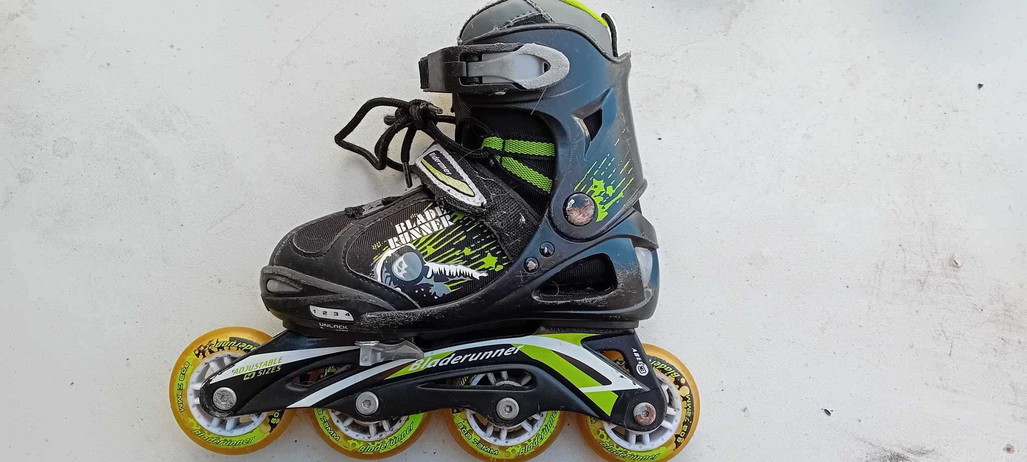 Patins em linha criança com luz LED