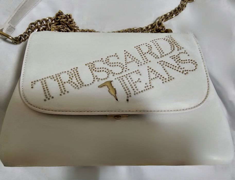 Бiла сумка Trussardi, оригінал