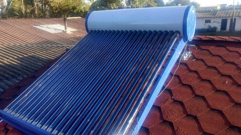 Painel Solar Termossifão 200L INOX com 20 Tubos Vácuo