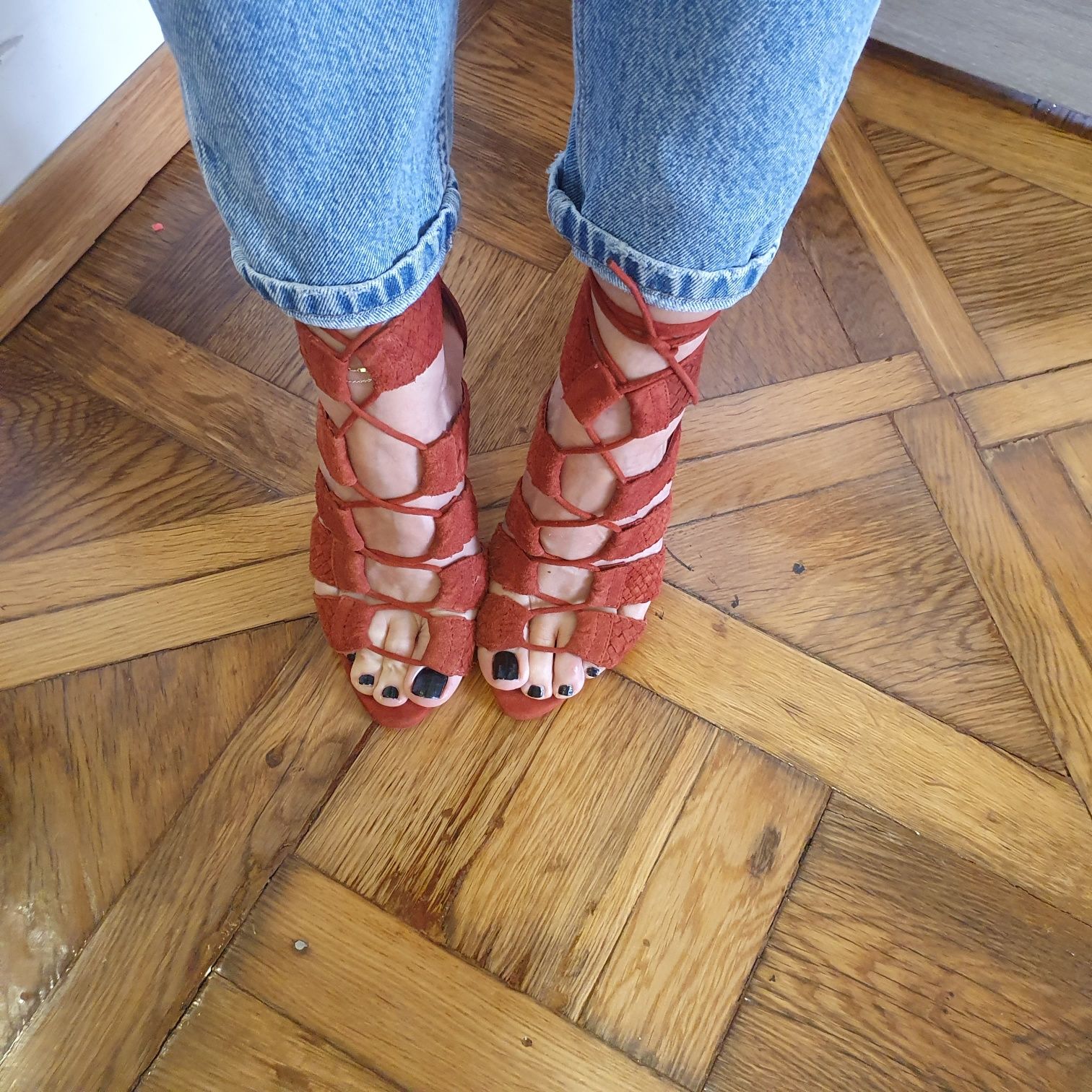 Seksowne sandały na szpilce Zara 37