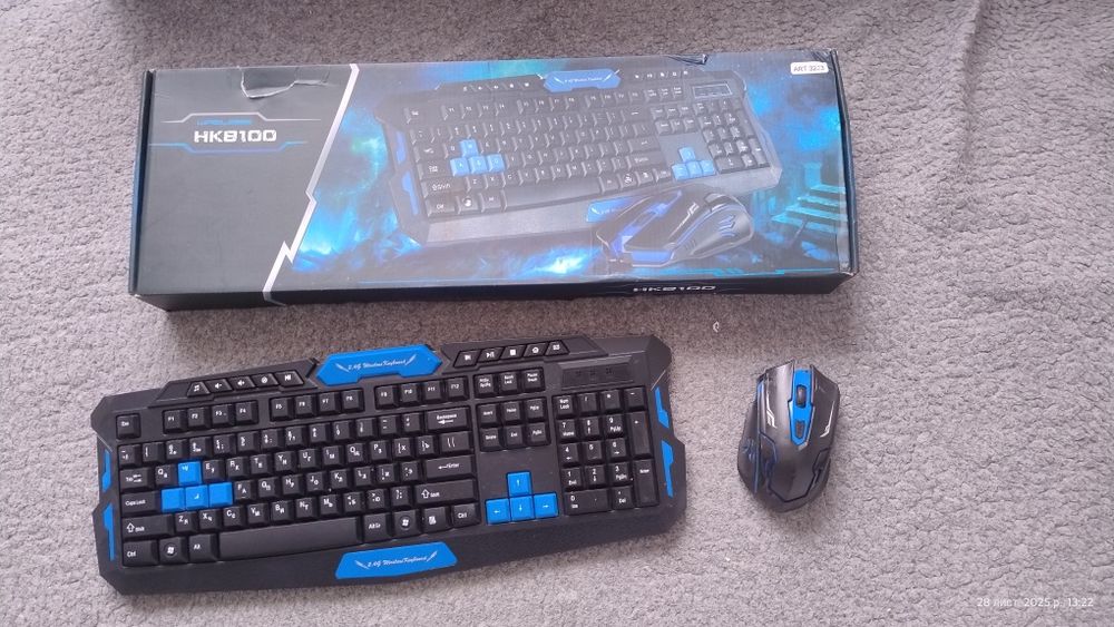 Комплект клавіатура з мишкою бездротові