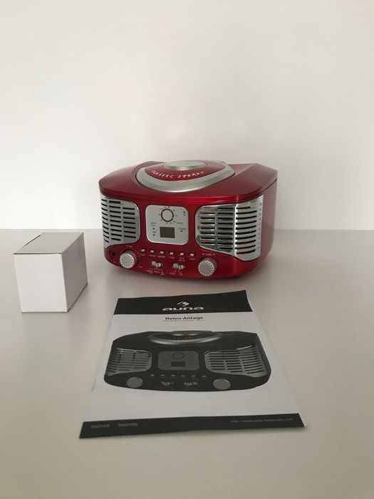 Ретро Бумбокс Auna RCD-320  CD-плеєр FM AUX Німеччина (10027419)