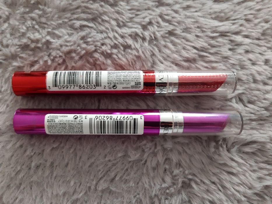 Pomadki revlon czerwona 755 i różowa 765