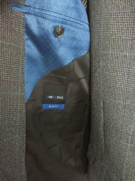 Підлітковий класичний костюм трійка slimfit в клітинку в школу стан но