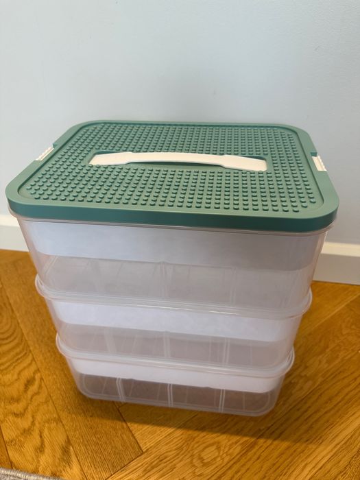 Pojemnik do przechowywania/ LEGO piętrowy organizer z Przegródkami
