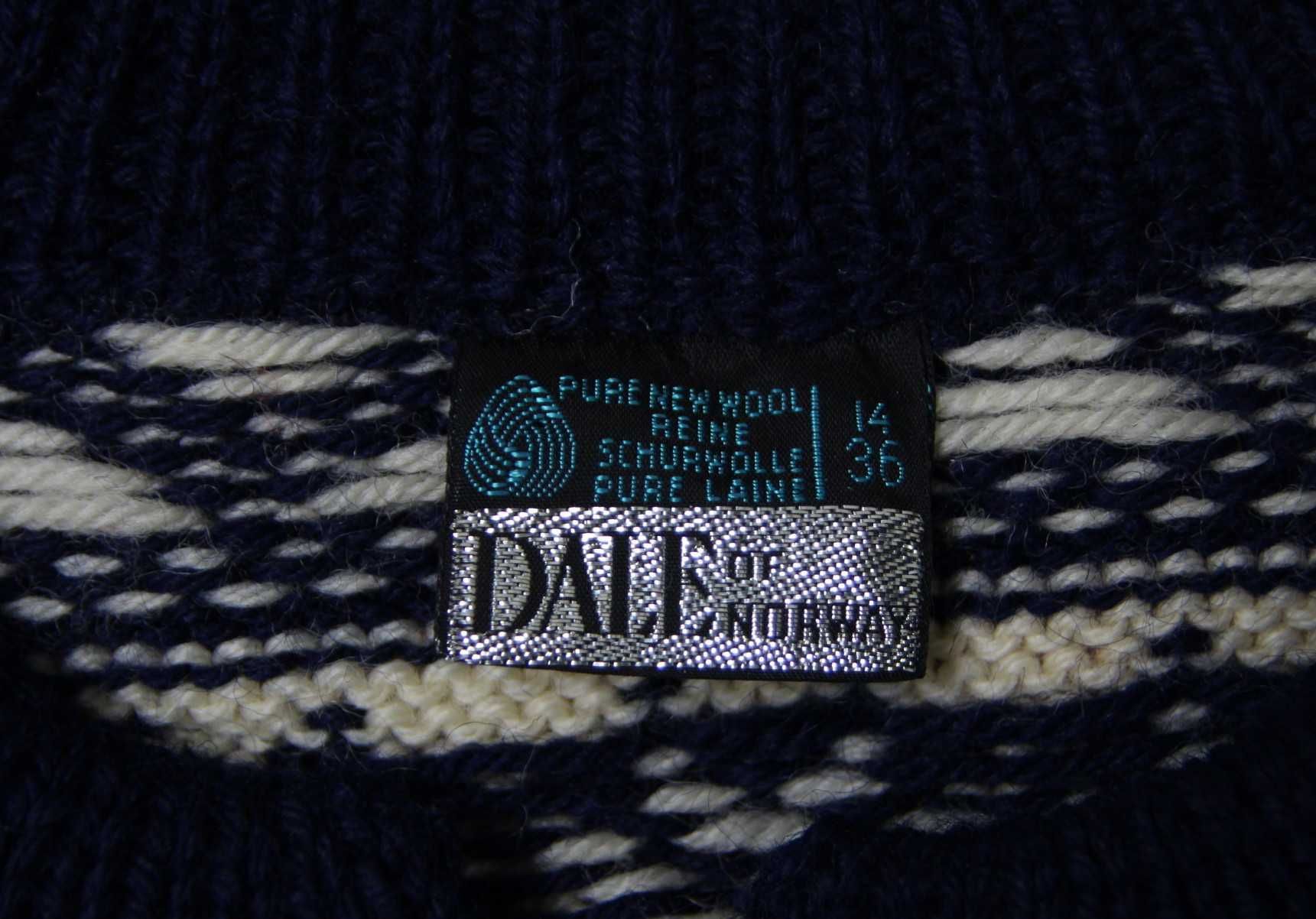 Dale of Norway damski wełniany sweter vintage rozmiar S