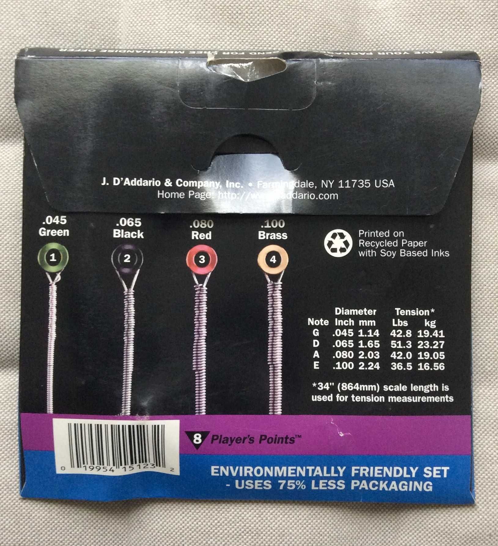 D`Addario EXL170 struny do basu 4-str. 045-100