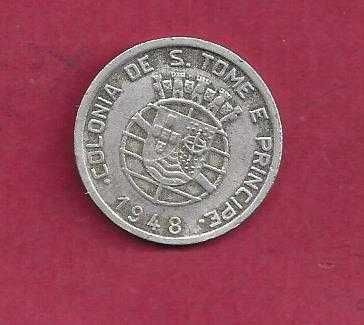 São Tomé e Principe   ex-colonia  1  Escudo   1948  Escassa
