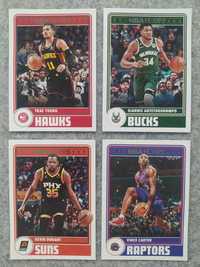 4 karty NBA 2023-24 Hoops Tribute Young Giannis Durant Carter