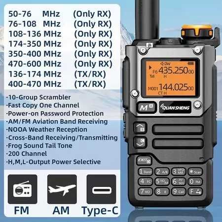 Radiotelefon QUANSHENG UV-k5(8) AM/FM