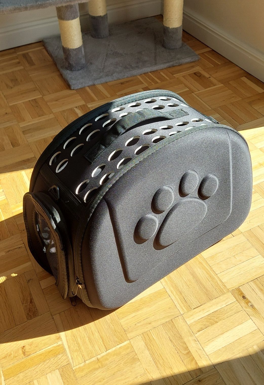 Nowy Duży Drapak legowisko + transporter super zestaw wyprawka dla kot