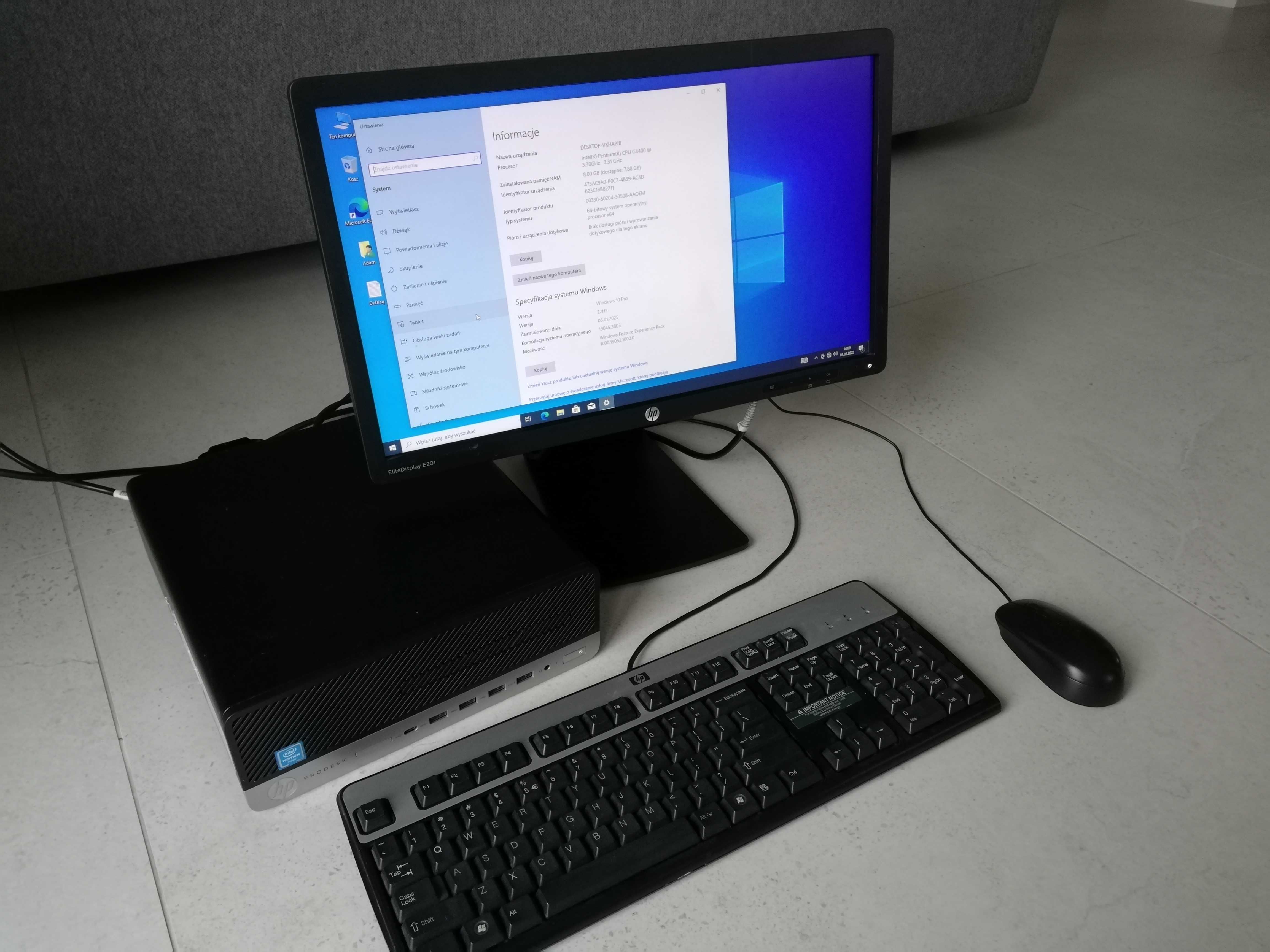 Monitor HP EliteDisplay E201 20 cali
