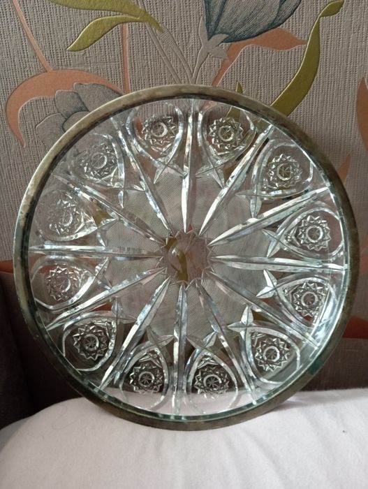 Patera HEFRA kryształ PRL - sygnowana