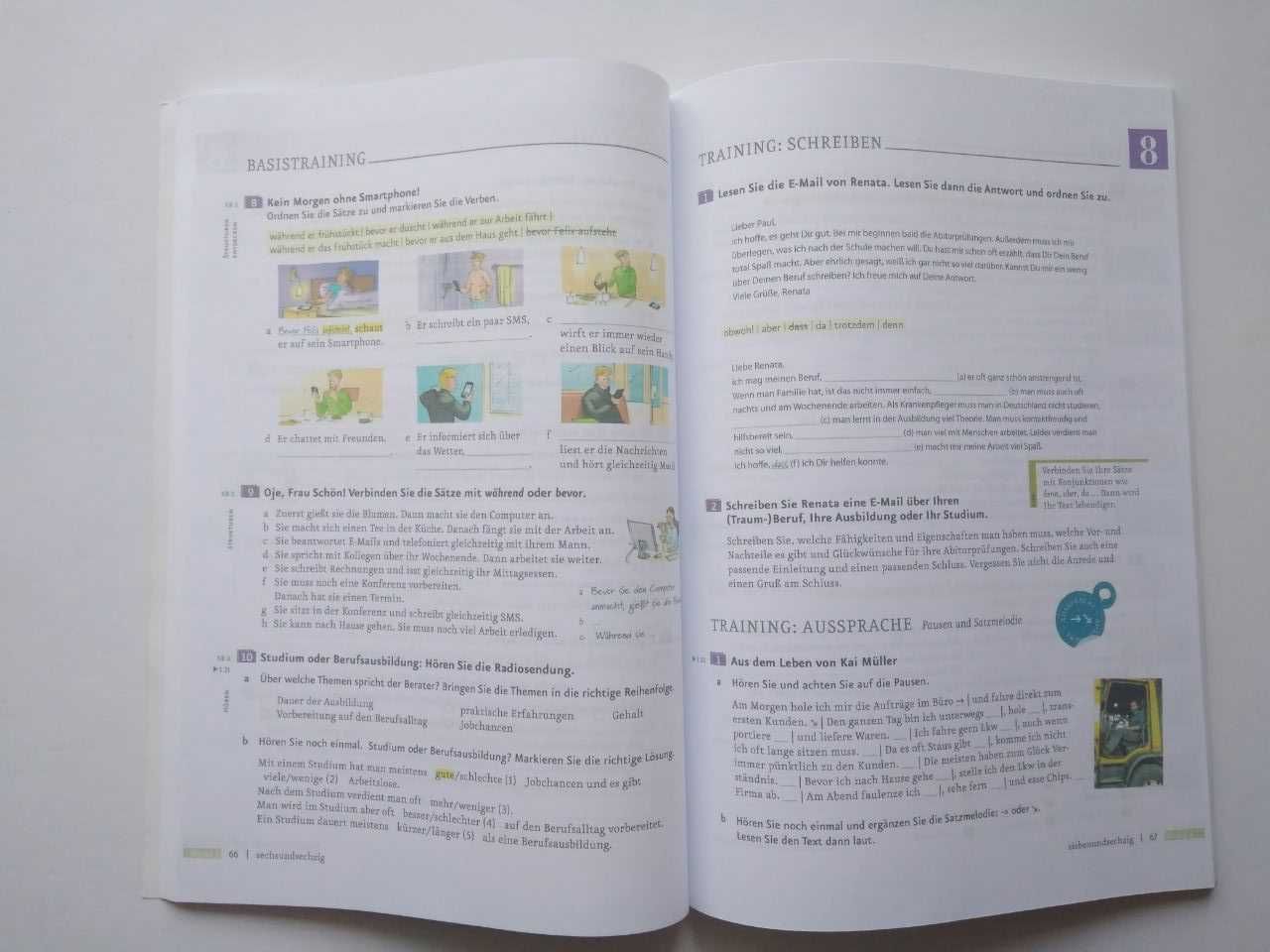 Німецька мова. Menschen B1.1. Kursbuch; Parallelen 7. Надія Басай.