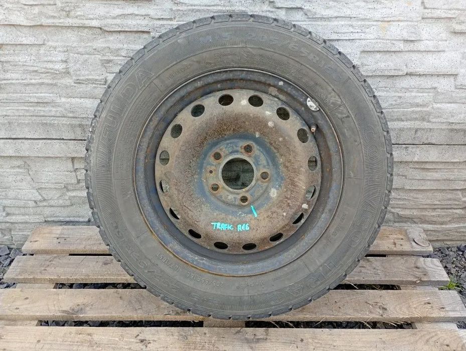 Felga Stalowa Opona Fulda Koło Zapasowe 205/65R16C ET50 5x118 Trafic II Vivaro A