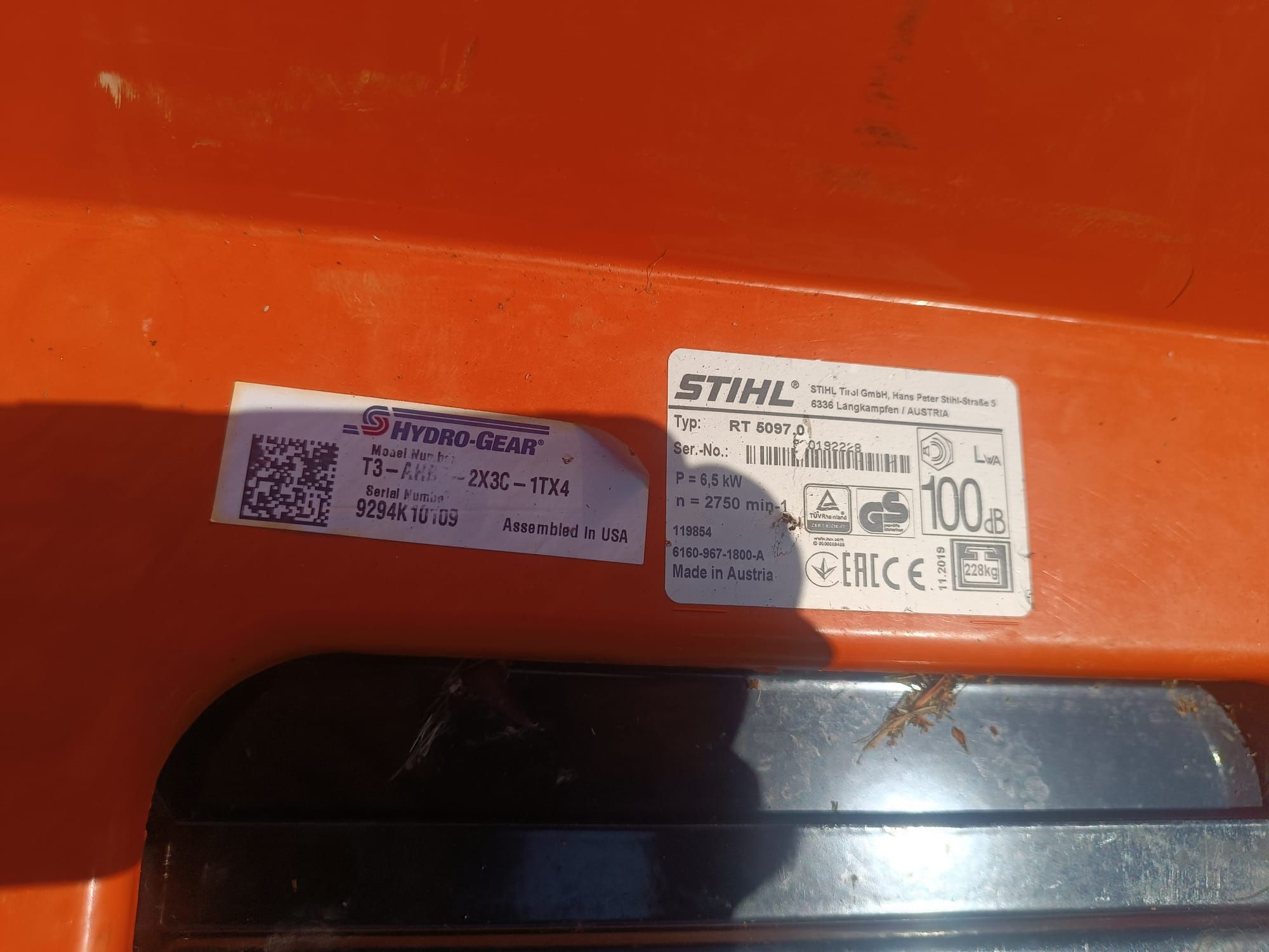 Traktorek kosiarka marki Stih model RT5097