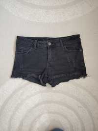 Szorty jeansowe S/M spodenki czarne