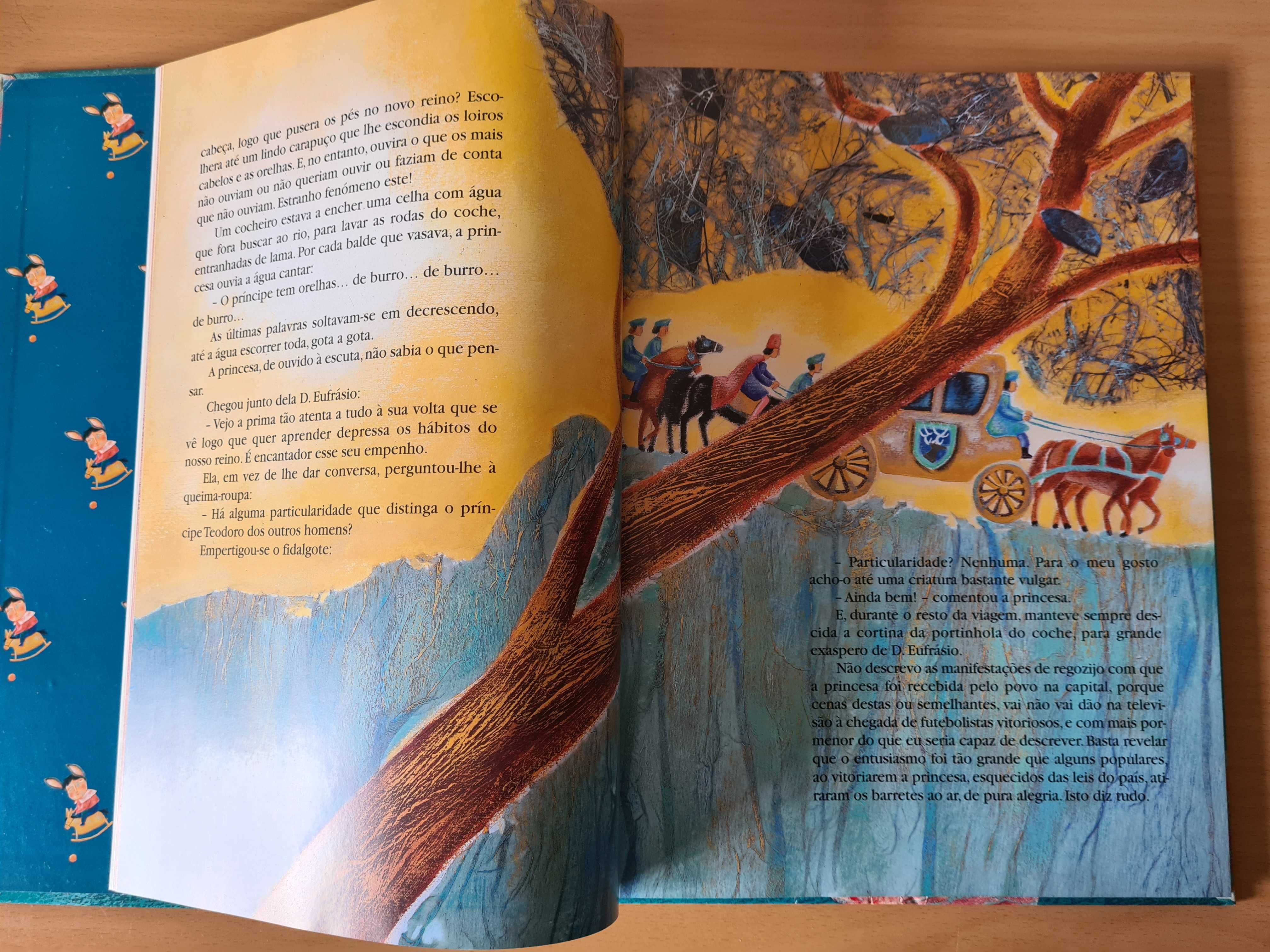 Livro juvenil "O Príncipe com Orelhas de Burro" de António Torrado