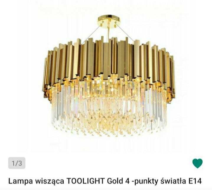 Lampa wisząca TOOLIGHT Gold 4 punkty światła