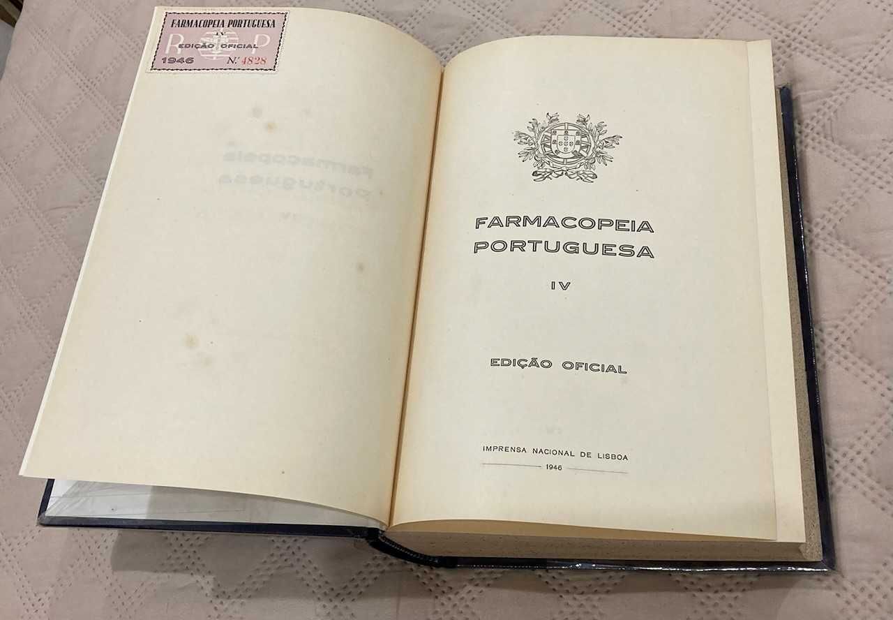 Farmacopeia Portuguesa IV Edição Oficial 1946