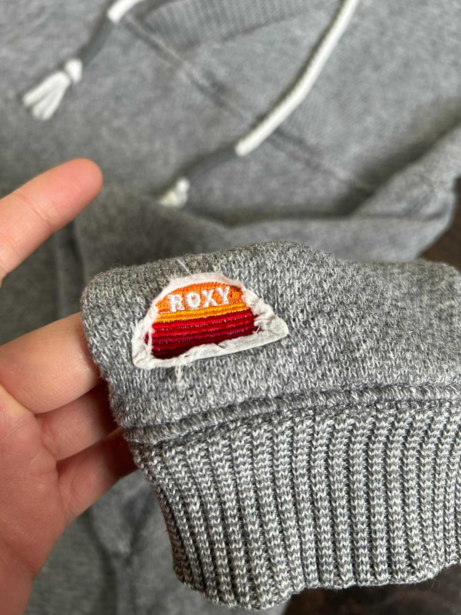 Oryginalna damska bluza z kapturem - sweter Roxy / L / idealna na zimę