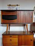 Komoda,mała szafka vintage,skandynawski design,Norwegia lata 60,mid-c