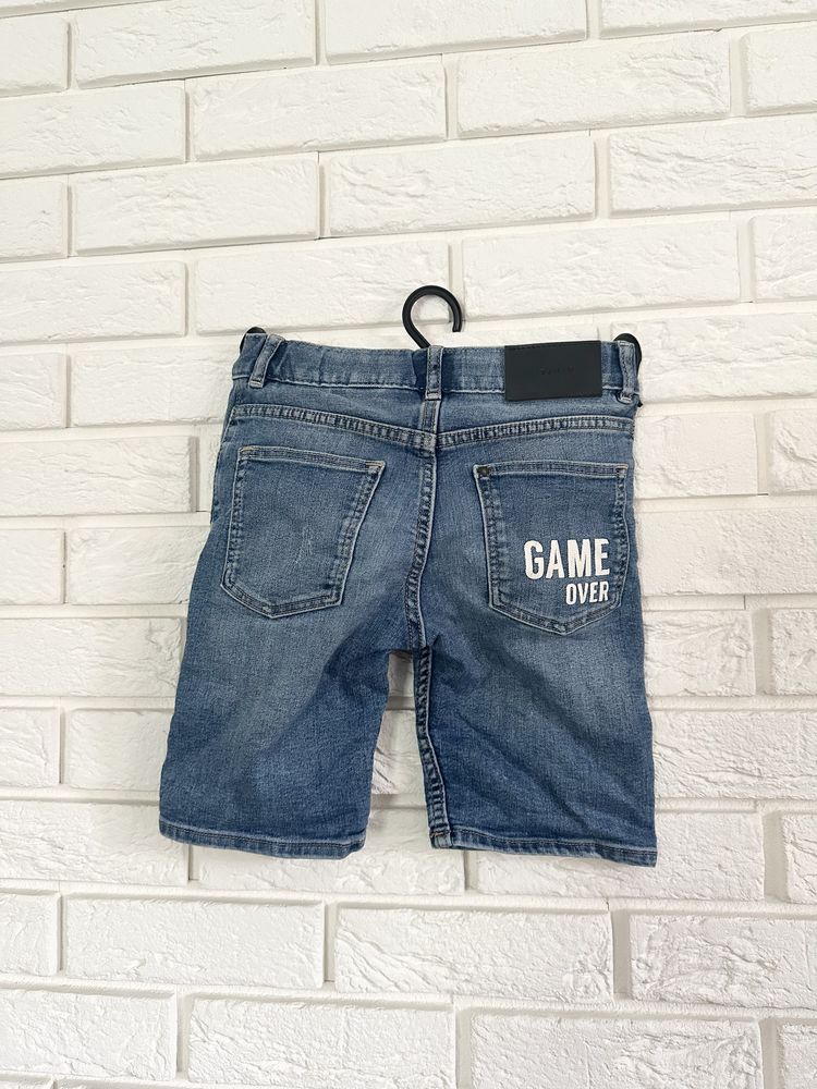 chłopięce szorty jeansowe spodenki H&M krotkie 122