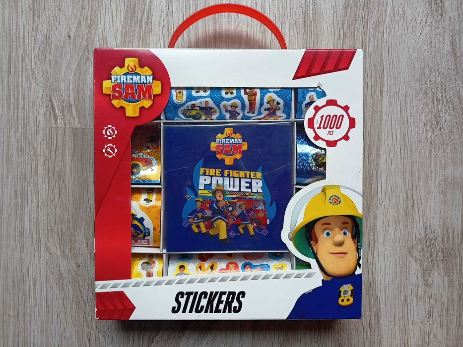 Nowy Zestaw 1000 naklejek Strażak Sam Fireman Sam