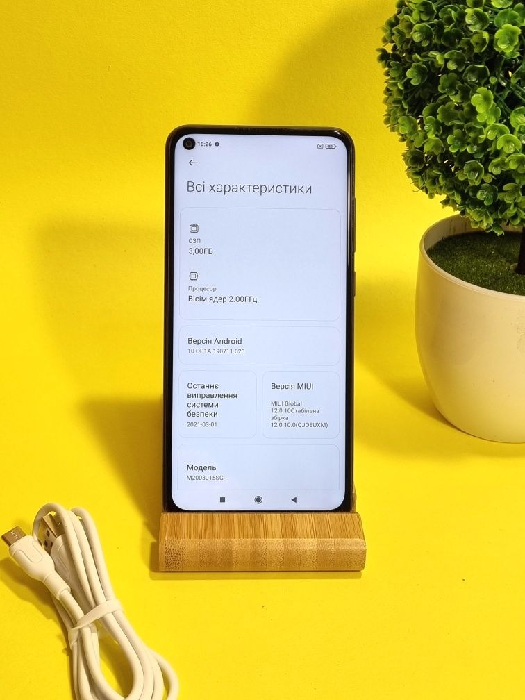 Xiaomi Redmi note 9 3/64 Гб NFC 5000 мА*ч