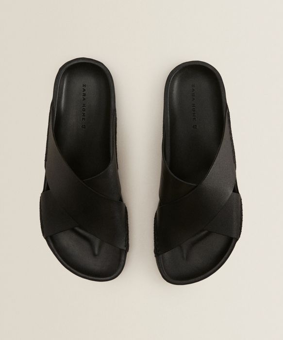 Chinelo Pele Cruzado Zara Home NOVO