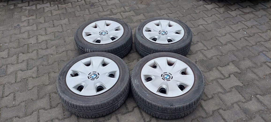 5x120 16 BMW 1 3 E87 E90 E91 opony zimowe felgi stalowe