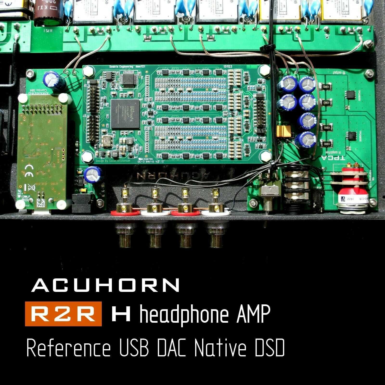 Acuhorn R2R H DAC dyskretny R-2R wzmacniacz słuchawkowy Mosfet klasy A