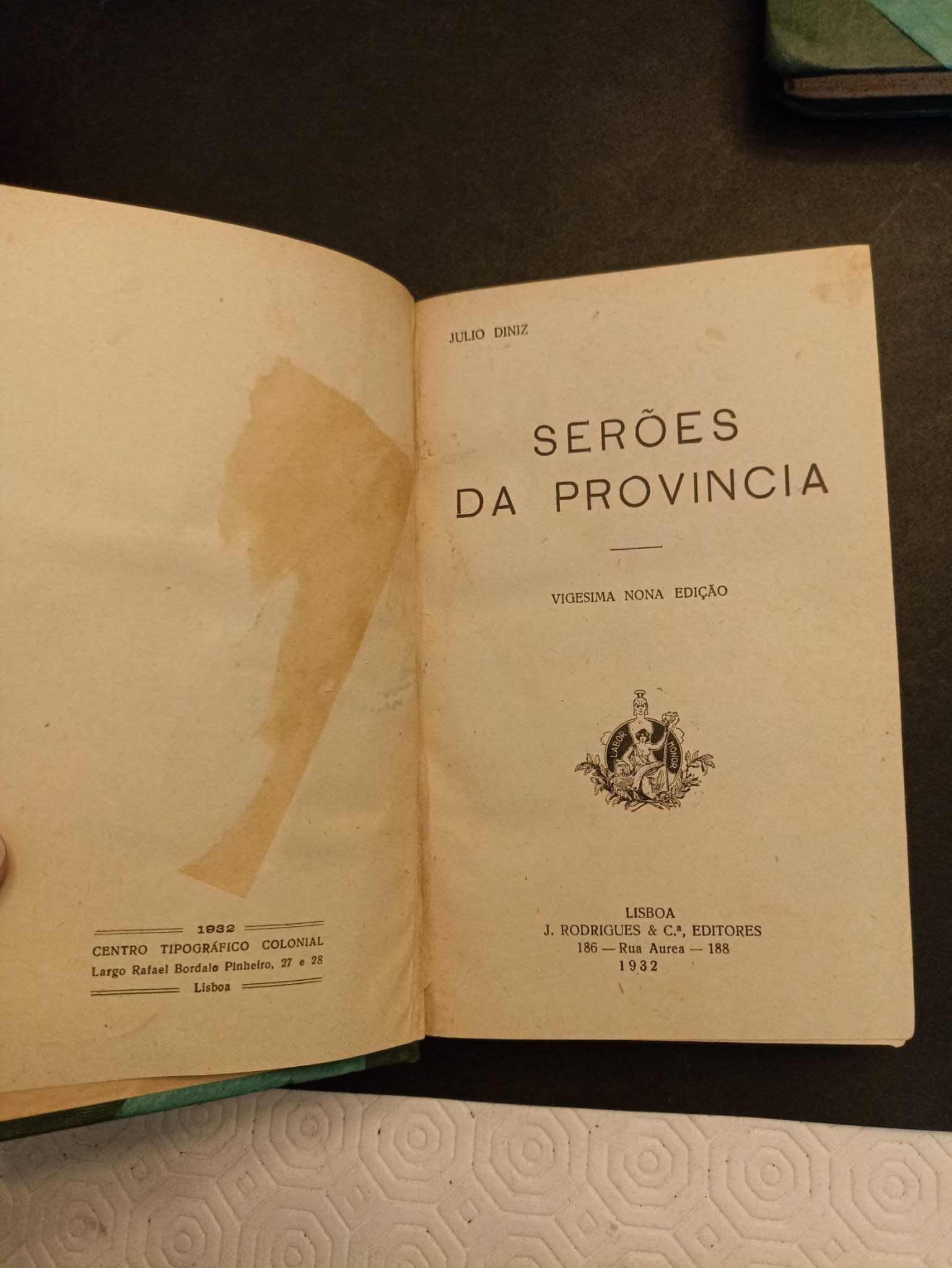 Livros Julio Diniz - edições antigas - anos 30