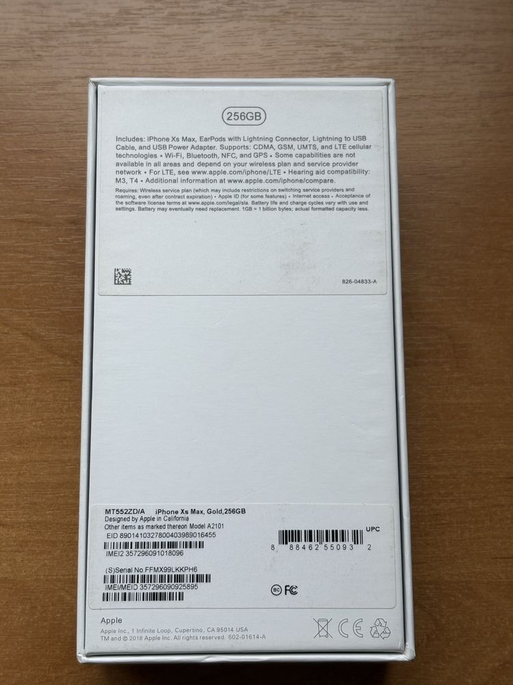 Iphone XS Max 256gb