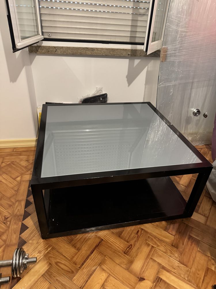 Mesa De Centro Sala De Estar Vidro / 300€ em loja / Como Nova