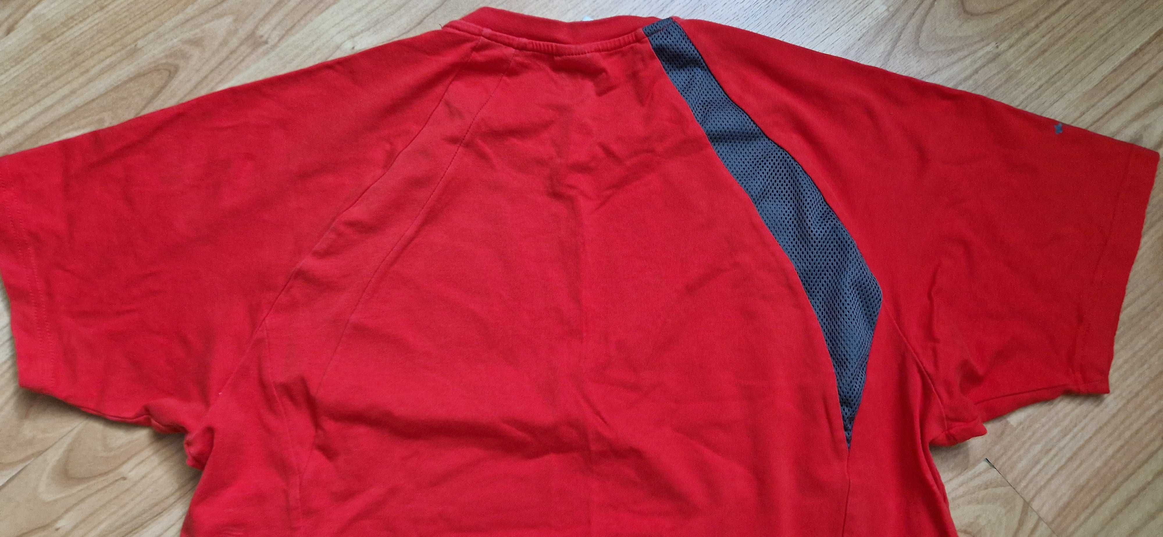 Czerwona koszulka męska Adidas climalite M
