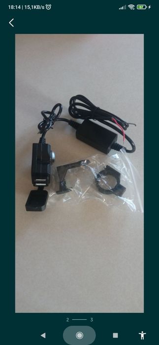 Ładowarka gniazdo USB hermetyczne