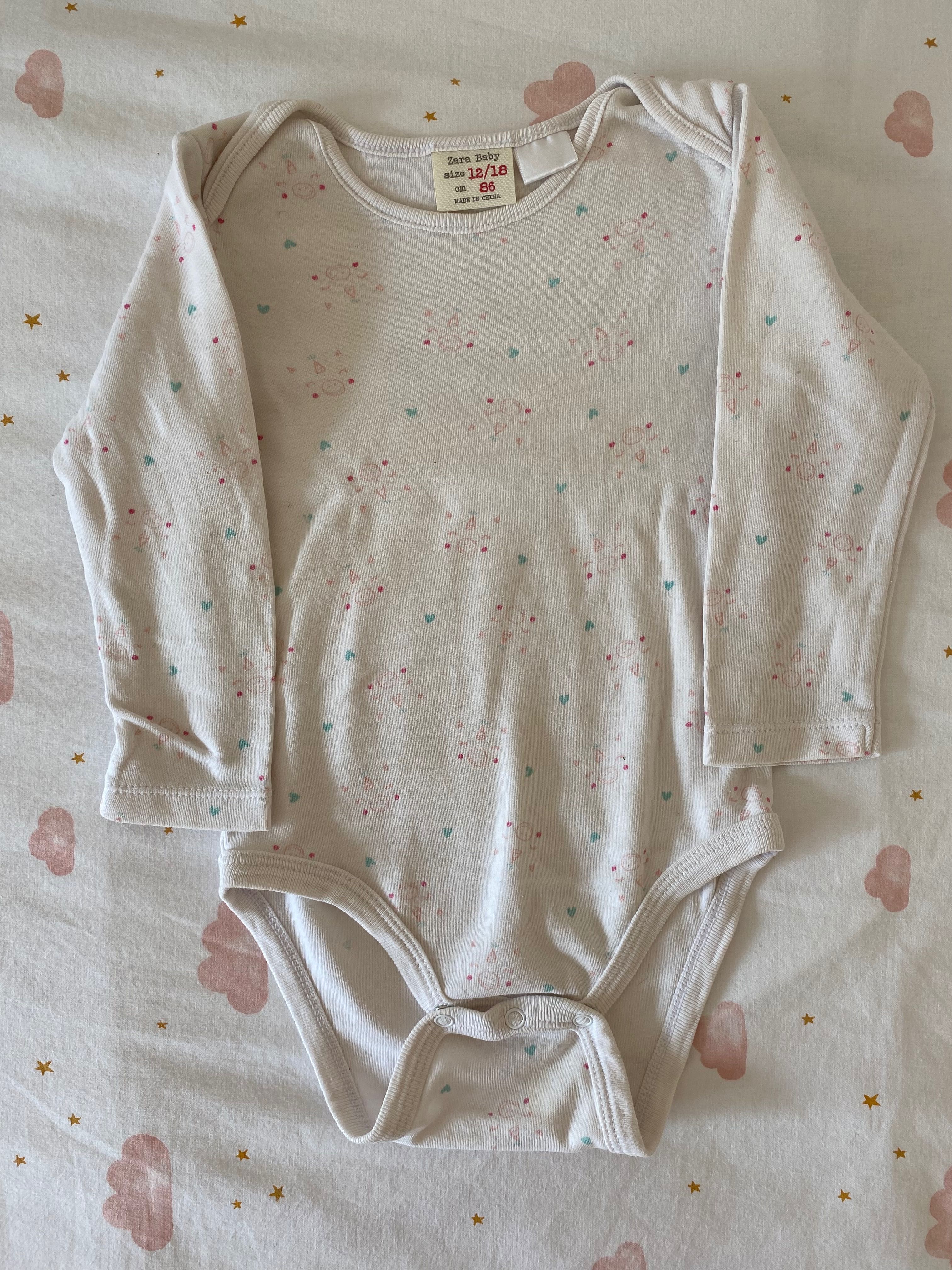 Conjunto body interior rosa unicórnio da Zara (12-18 m)