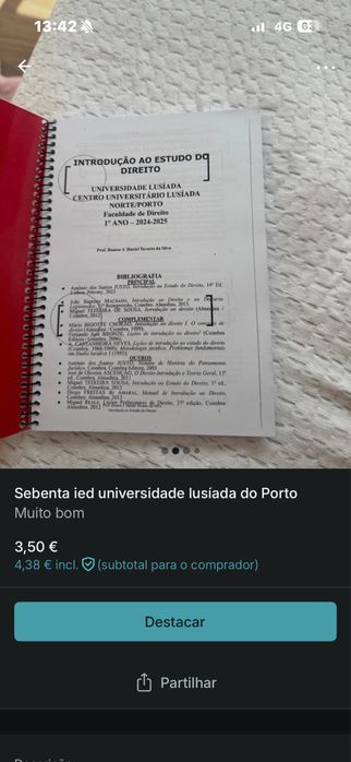 Sebenta de introducao ao estudo de direito da ulp