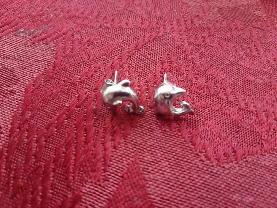 Серьги Серебро 925 Дельфинчики