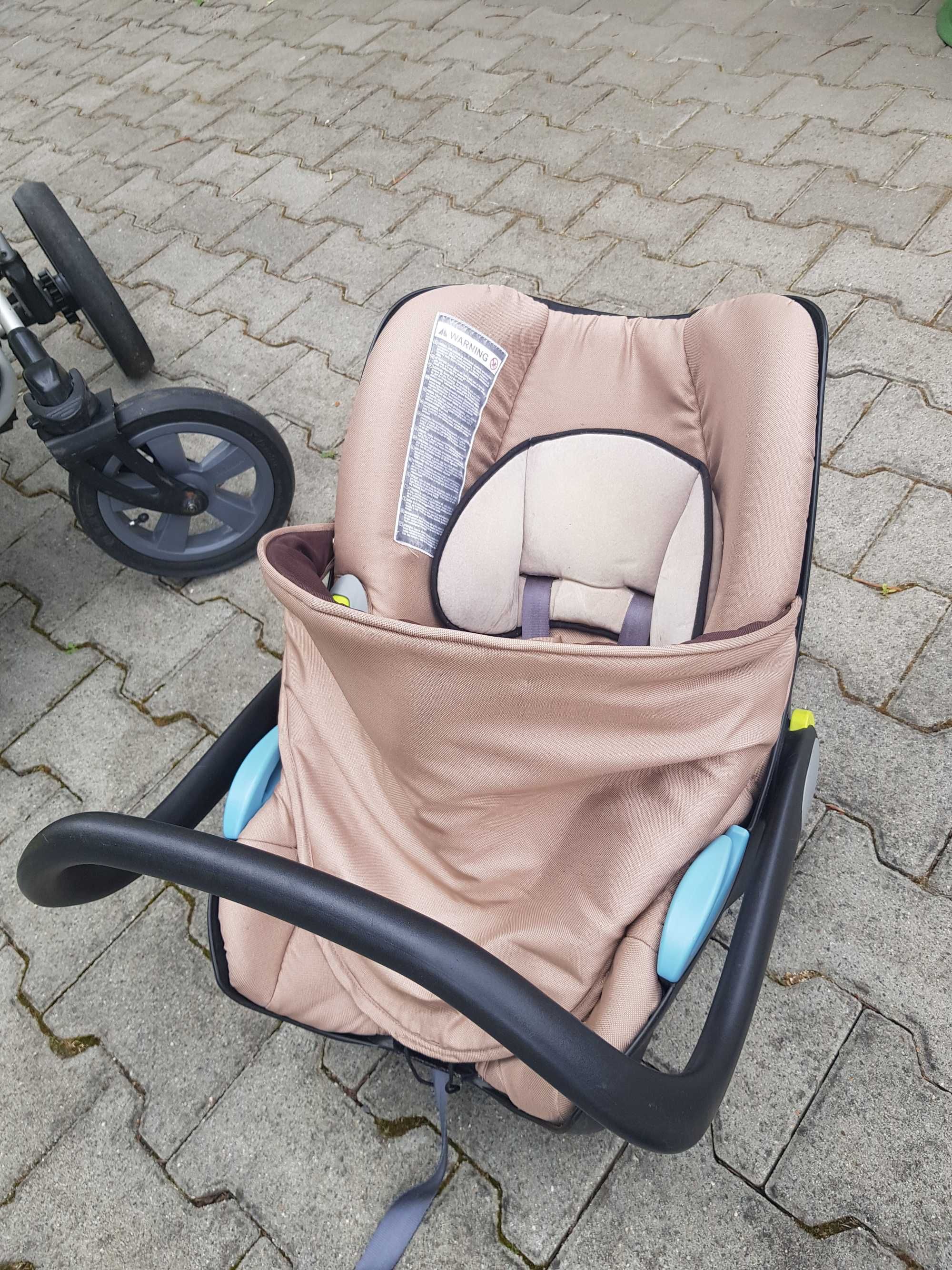 Wózek 3w1 i ( gondola, spacerówka i fotelik samochodowy)